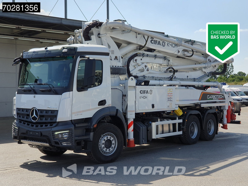 Mercedes-Benz Arocs 3343 6X4 CIFA K40H Carbotech Pump 5 arm Big-Axle Navi Euro 6 - Автобетононасос: фото 1 Mercedes-Benz Arocs 3343 6X4 CIFA K40H Carbotech Pump 5 arm Big-Axle Navi Euro 6 - Автобетононасос: фото 1
