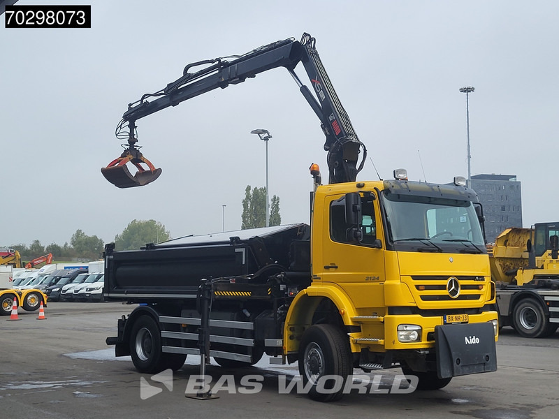 Mercedes-Benz Axor 2124 Axor 4X4 8m3 Tipper HIAB 122 B-2 HIDUO Crane Steel suspension Automatic Big-Axle Euro 5 - Самосвал, Автоманипулятор: фото 3 Mercedes-Benz Axor 2124 Axor 4X4 8m3 Tipper HIAB 122 B-2 HIDUO Crane Steel suspension Automatic Big-Axle Euro 5 - Самосвал, Автоманипулятор: фото 3