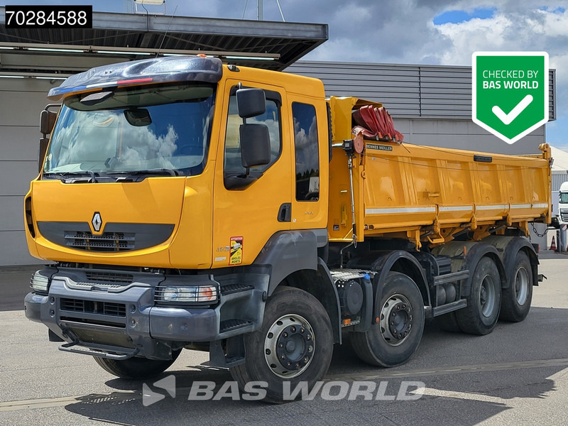 Renault Kerax 480 8X4 13m3 Meiller 2-way tipper Retarder Big-Axle Automatic Euro 5 - Самосвал: фото 1 Renault Kerax 480 8X4 13m3 Meiller 2-way tipper Retarder Big-Axle Automatic Euro 5 - Самосвал: фото 1