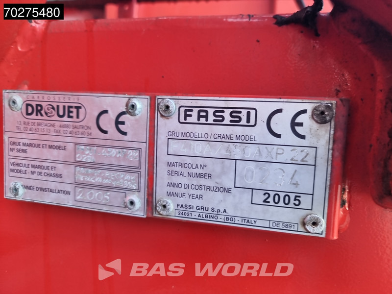 Грузовик бортовой/ Платформа, Автоманипулятор Renault Premium 420 6X2 Fassi F450AXP.22 Kran Crane Lift-axle Manual Euro 3: фото 9