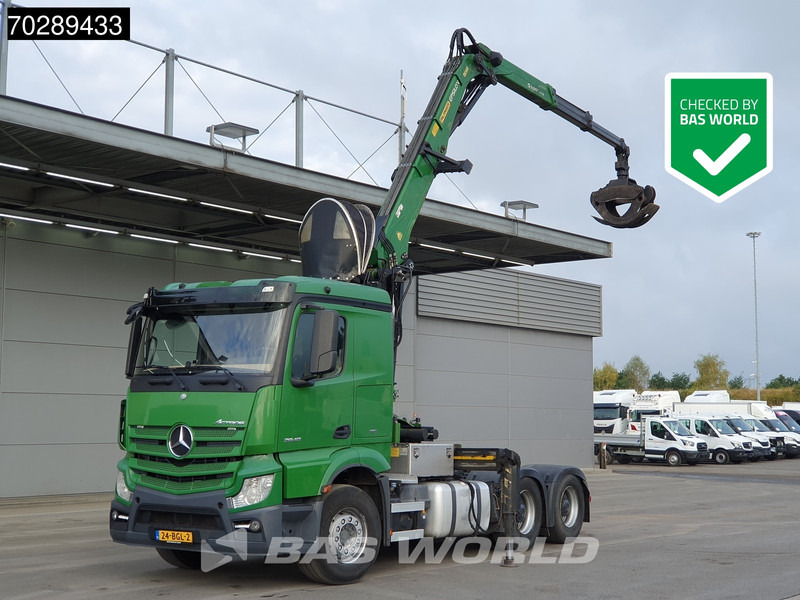 Тягач Mercedes-Benz Actros 2848 6X4 NL-Truck Palfinger Epsilon SRX47 Holzkran 2xTanks Big-Axle: фото 1