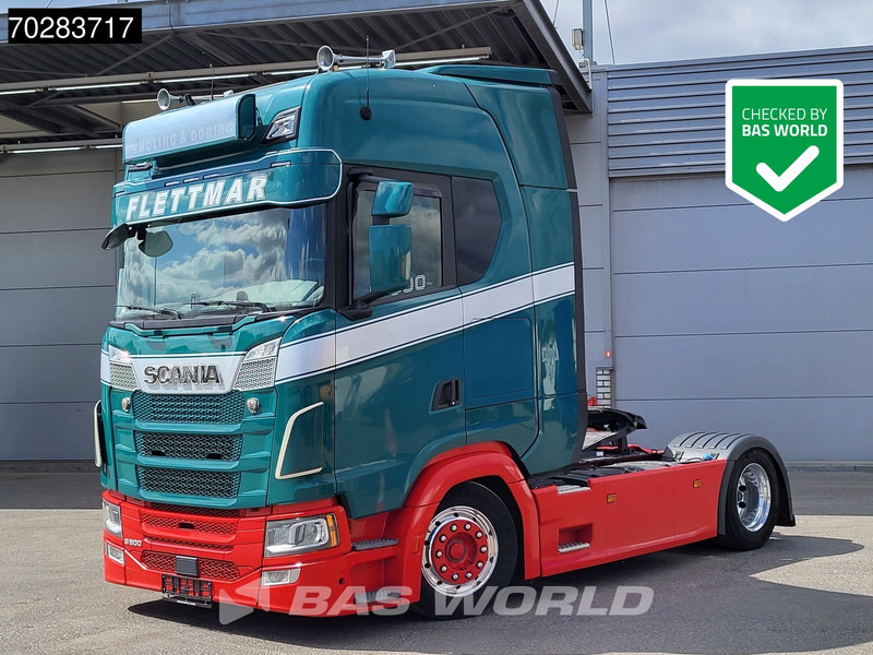Тягач Scania S500 S 4X2 Mega Retarder 2xTanks Hebesattel Standklima Navi: фото 1
