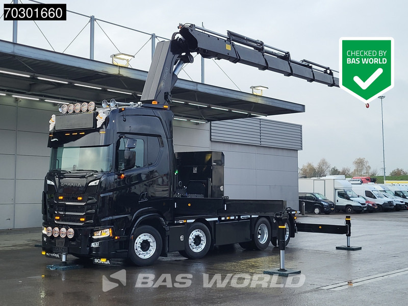 Scania S660 8X2 HMF 9520OK-RCS Crane Kran Fifth wheel Full Air Lift+steering axle - Тягач: фото 1 Scania S660 8X2 HMF 9520OK-RCS Crane Kran Fifth wheel Full Air Lift+steering axle - Тягач: фото 1