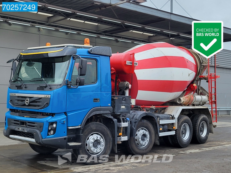 Автобетоносмеситель Volvo FMX 410 8X4 8m3 Big-Axle 2xTanks Steelsuspension Euro 5: фото 1