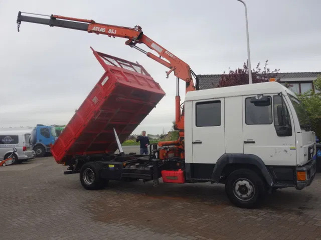 MAN 12.224 DC,8,5 TON ATLAS KRAAN,KIPPER,MANUAL POMP - Самосвал, Автоманипулятор: фото 1 MAN 12.224 DC,8,5 TON ATLAS KRAAN,KIPPER,MANUAL POMP - Самосвал, Автоманипулятор: фото 1