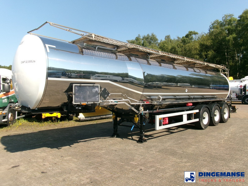 Clayton Chemical tank inox 33 m3 / 1 comp + pump - Полуприцеп-цистерна: фото 1 Clayton Chemical tank inox 33 m3 / 1 comp + pump - Полуприцеп-цистерна: фото 1