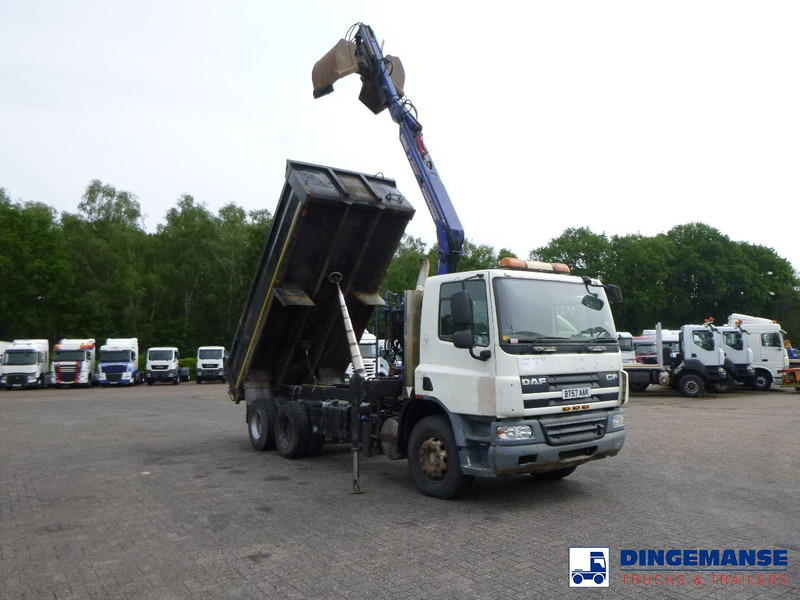 DAF CF 75.310 6x4 RHD tipper + HMF 1144 K-1 + grapple - Автоманипулятор: фото 2 DAF CF 75.310 6x4 RHD tipper + HMF 1144 K-1 + grapple - Автоманипулятор: фото 2
