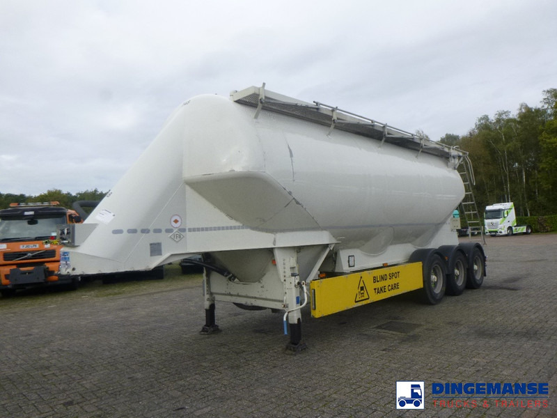 Feldbinder Powder tank alu 40 m3 / 1 comp + compressor - Полуприцеп-цистерна: фото 1 Feldbinder Powder tank alu 40 m3 / 1 comp + compressor - Полуприцеп-цистерна: фото 1