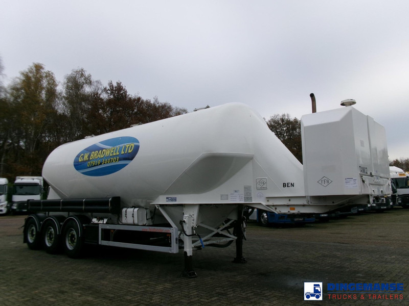 Feldbinder Powder tank alu 40 m3 / 1 comp + compressor - Полуприцеп-цистерна: фото 2 Feldbinder Powder tank alu 40 m3 / 1 comp + compressor - Полуприцеп-цистерна: фото 2