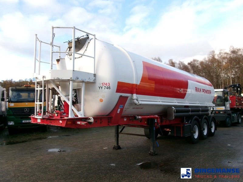 Feldbinder Powder tank alu 41 m3 (tipping) - Полуприцеп-цистерна: фото 1 Feldbinder Powder tank alu 41 m3 (tipping) - Полуприцеп-цистерна: фото 1
