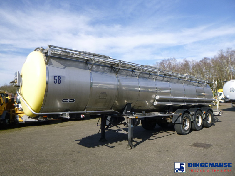 Van Hool Chemical tank inox 24 m3 / 1 comp - Полуприцеп-цистерна: фото 1 Van Hool Chemical tank inox 24 m3 / 1 comp - Полуприцеп-цистерна: фото 1