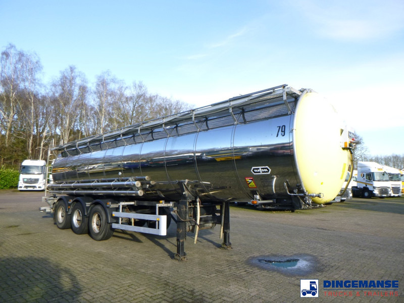Van Hool Chemical tank inox 30 m3 / 1 comp - Прицеп-цистерна: фото 2 Van Hool Chemical tank inox 30 m3 / 1 comp - Прицеп-цистерна: фото 2