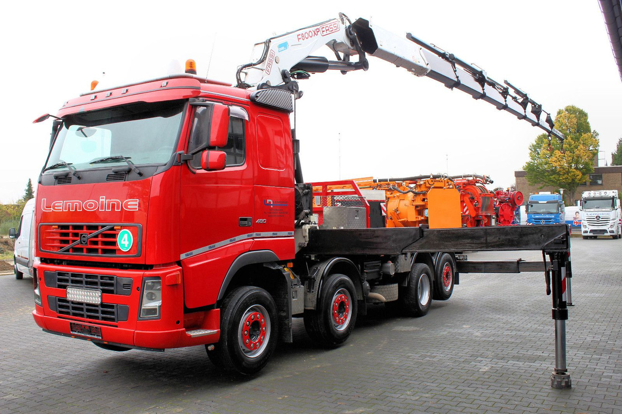 Volvo 480 8x2 Pritsche + FASSI F800XP Kran 6x - Грузовик бортовой/ Платформа, Автоманипулятор: фото 3 Volvo 480 8x2 Pritsche + FASSI F800XP Kran 6x - Грузовик бортовой/ Платформа, Автоманипулятор: фото 3