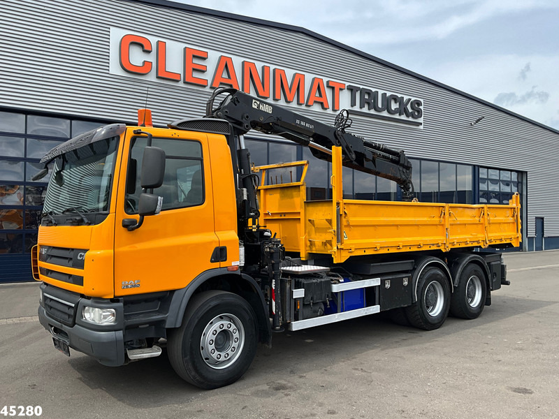 DAF FAT 75 CF 340 6x4 Manual Full steel Hiab 16 Tonmeter laadkraan - Самосвал, Автоманипулятор: фото 3 DAF FAT 75 CF 340 6x4 Manual Full steel Hiab 16 Tonmeter laadkraan - Самосвал, Автоманипулятор: фото 3