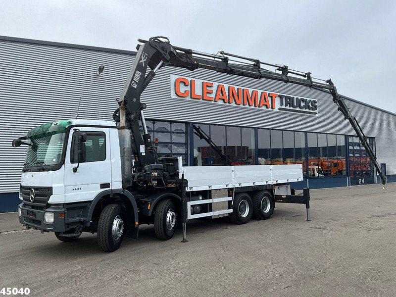 Mercedes-Benz Actros 4141 8x4 manual Hiab 32 Tonmeter laadkraan + Fly-jib - Автоманипулятор: фото 1 Mercedes-Benz Actros 4141 8x4 manual Hiab 32 Tonmeter laadkraan + Fly-jib - Автоманипулятор: фото 1
