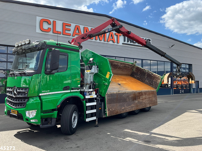 Mercedes-Benz Arocs 3743 8x4 Euro 6 HMF 19 Tonmeter Elektrisch/Hydraulisch aangedreven Z-kraan - Самосвал, Автоманипулятор: фото 2 Mercedes-Benz Arocs 3743 8x4 Euro 6 HMF 19 Tonmeter Elektrisch/Hydraulisch aangedreven Z-kraan - Самосвал, Автоманипулятор: фото 2