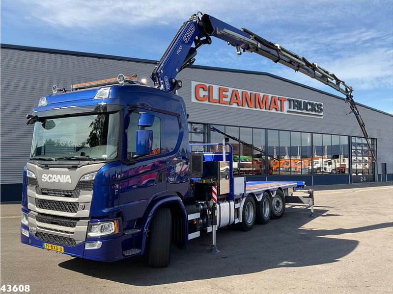 Scania G 450 8x4 Fassi 45 Tonmeter laadkraan + Fly-Jib Just 151.350 km! - Автоманипулятор: фото 1 Scania G 450 8x4 Fassi 45 Tonmeter laadkraan + Fly-Jib Just 151.350 km! - Автоманипулятор: фото 1