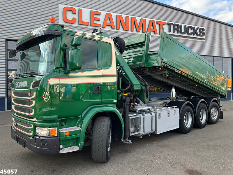 Scania G 490 8x4 Euro 6 Hiab 24 Tonmeter laadkraan - Самосвал, Автоманипулятор: фото 3 Scania G 490 8x4 Euro 6 Hiab 24 Tonmeter laadkraan - Самосвал, Автоманипулятор: фото 3