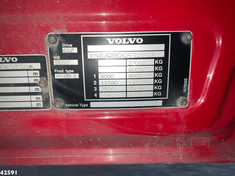 Автоманипулятор Volvo FM 540 8x2 Fassi 110 Tonmeter laadkraan: фото 18