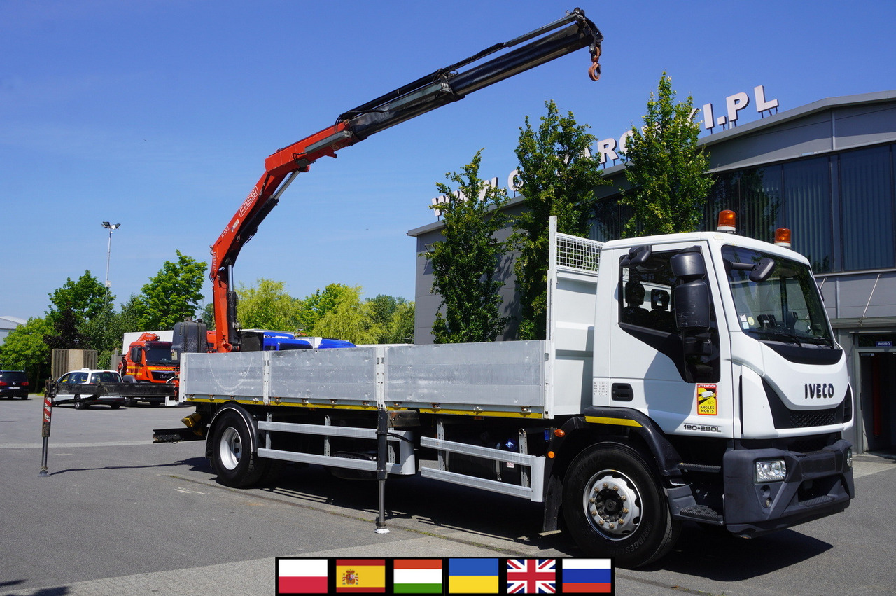 IVECO EUROCARGO 190-280L / FASSI F135A / 8 M / Lift cap. 5580 kg - Грузовик бортовой/ Платформа, Автоманипулятор: фото 1 IVECO EUROCARGO 190-280L / FASSI F135A / 8 M / Lift cap. 5580 kg - Грузовик бортовой/ Платформа, Автоманипулятор: фото 1