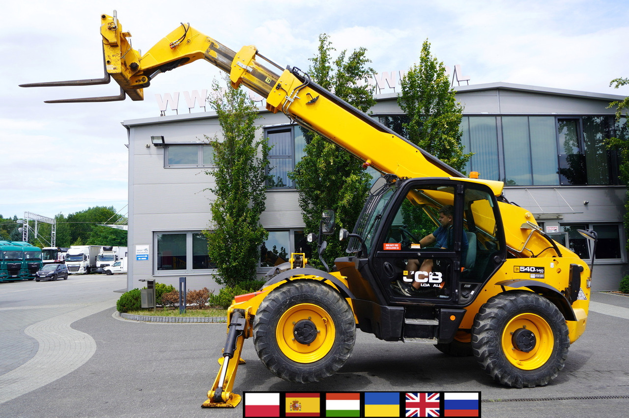 JCB 540-140 telescopic loader / 14 m range / 1800 MTH - Телескопический фронтальный погрузчик: фото 1 JCB 540-140 telescopic loader / 14 m range / 1800 MTH - Телескопический фронтальный погрузчик: фото 1