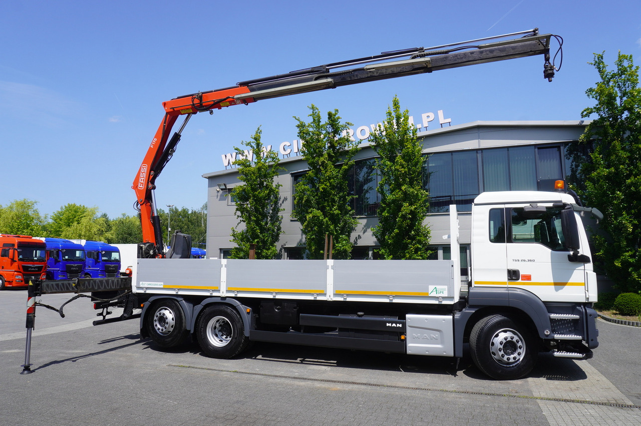 MAN TGS 26.360 Flatbed / Fassi F175 7.7 T / steered 3rd axle - Автоманипулятор: фото 4 MAN TGS 26.360 Flatbed / Fassi F175 7.7 T / steered 3rd axle - Автоманипулятор: фото 4