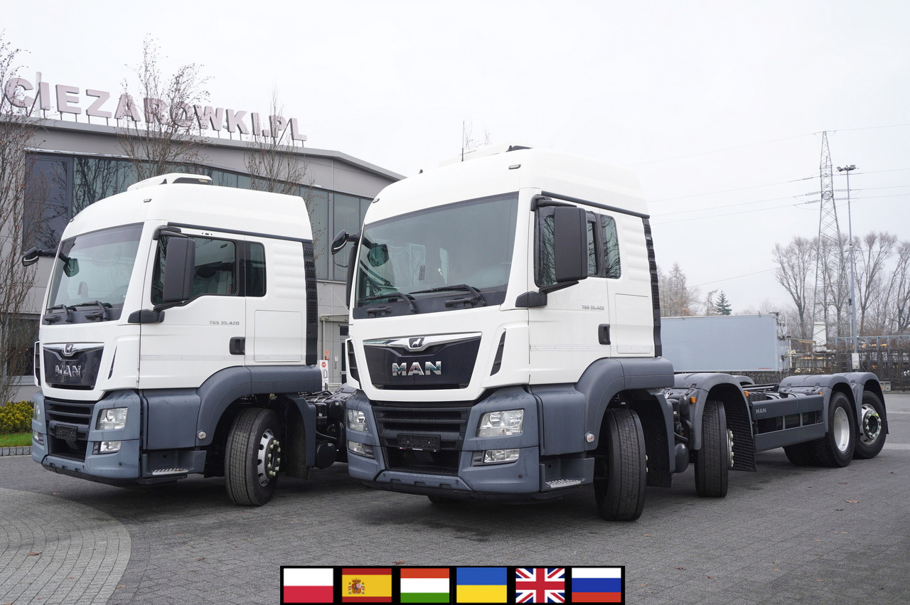 MAN TGS 35.420 8×2 / Chassis 6.4 m / 3 steered axles / 2 units - Грузовик-шасси: фото 1 MAN TGS 35.420 8×2 / Chassis 6.4 m / 3 steered axles / 2 units - Грузовик-шасси: фото 1