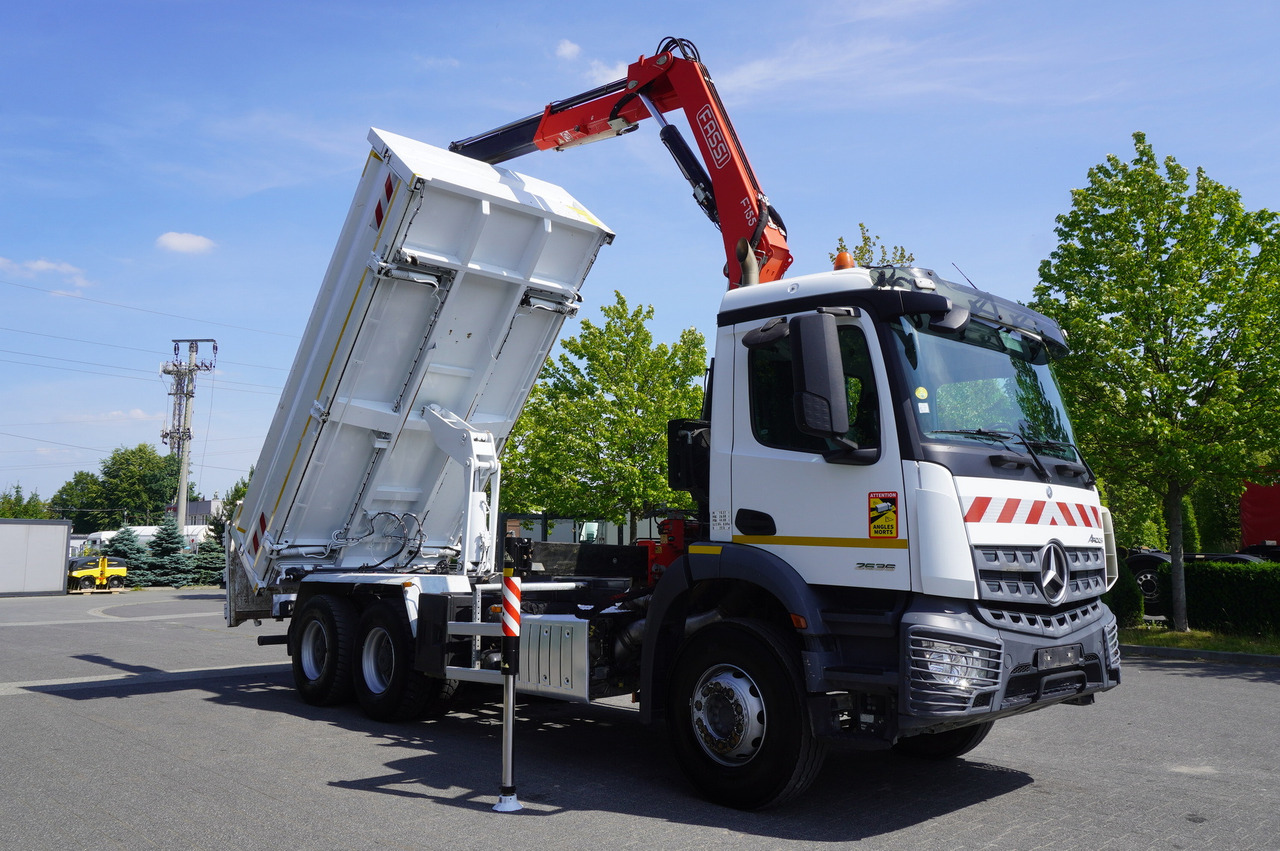 MERCEDES-BENZ AROCS 2636 / Fassi F155A.0.22 crane 6t / 120 tho. km / 3-sided dump truck / 2 x Bordmatic в лизинг MERCEDES-BENZ AROCS 2636 / Fassi F155A.0.22 crane 6t / 120 tho. km / 3-sided dump truck / 2 x Bordmatic: фото 9