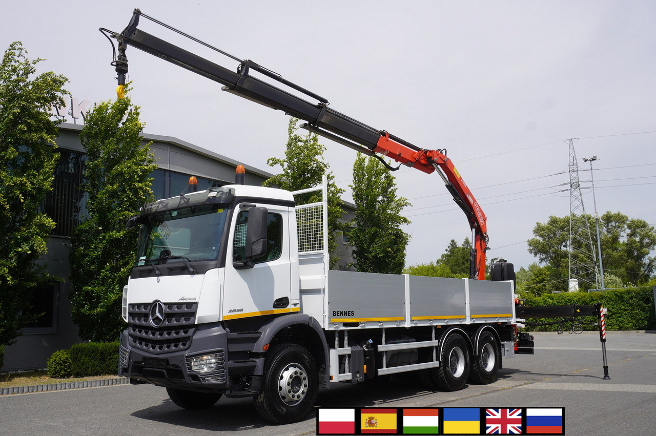 MERCEDES-BENZ AROCS 2636 Flatbed / HDS FASSI F175 7.7 T / 150,000 km - Автоманипулятор: фото 1 MERCEDES-BENZ AROCS 2636 Flatbed / HDS FASSI F175 7.7 T / 150,000 km - Автоманипулятор: фото 1