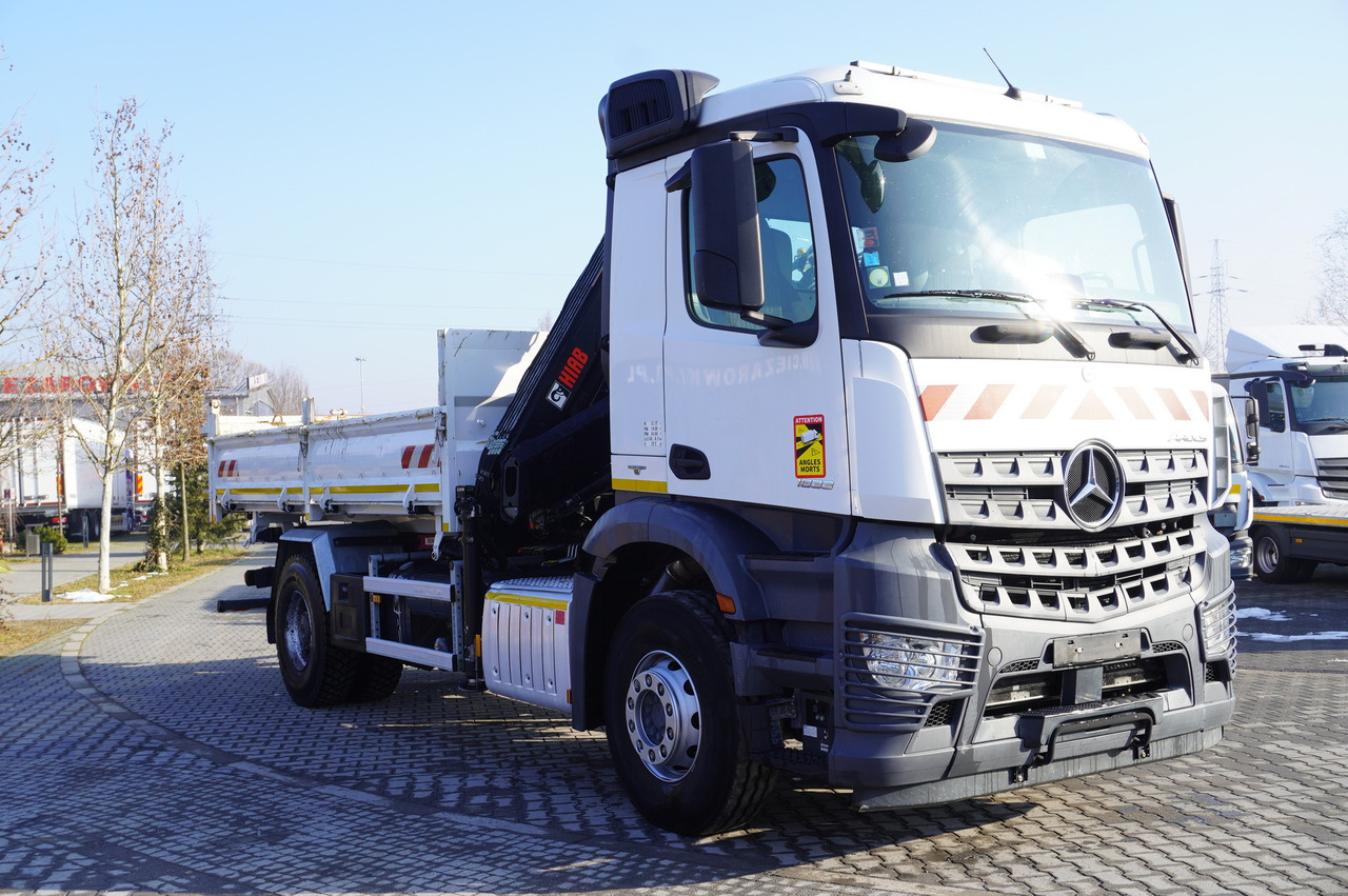 Автоманипулятор, Автоманипулятор MERCEDES-BENZ Arocs 1833 / 87,000 km!!! / Hds HIAB X-DUO 128 B-2 / three-sided tipper: фото 7