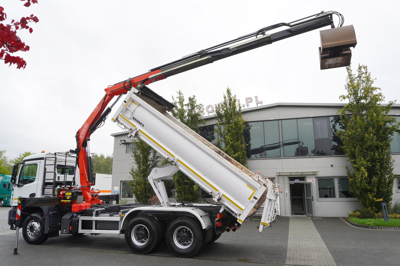 MERCEDES-BENZ Arocs 2636 6x4 / Fassi F175 / 7.7 t / 10 m / 2-side tipper / Bortmatic - Самосвал, Автоманипулятор: фото 4 MERCEDES-BENZ Arocs 2636 6x4 / Fassi F175 / 7.7 t / 10 m / 2-side tipper / Bortmatic - Самосвал, Автоманипулятор: фото 4