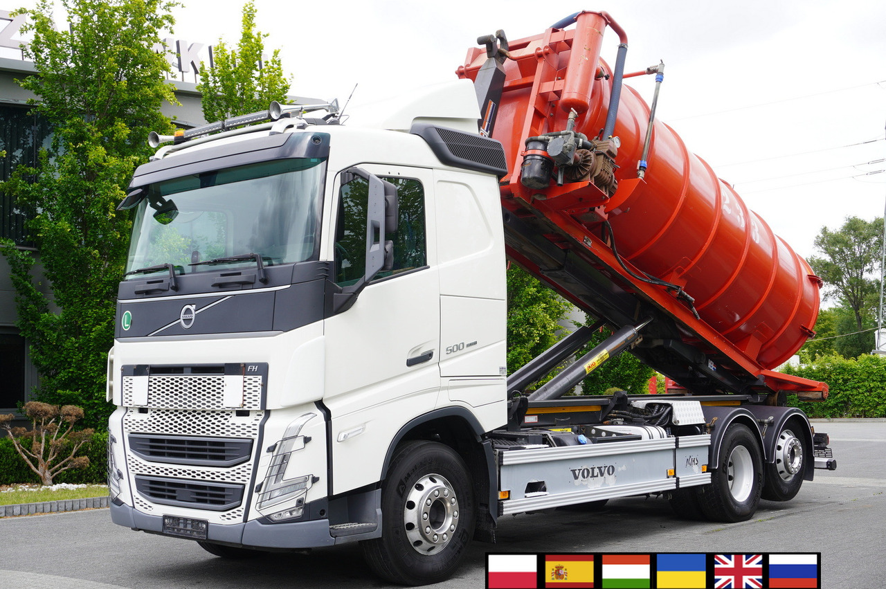 VOLVO Volvo FH 500 / Septic barrel 13000 l / Hook lift 21 t / 2022 / 3rd axle steered / 2 units - Крюковой мультилифт: фото 1 VOLVO Volvo FH 500 / Septic barrel 13000 l / Hook lift 21 t / 2022 / 3rd axle steered / 2 units - Крюковой мультилифт: фото 1