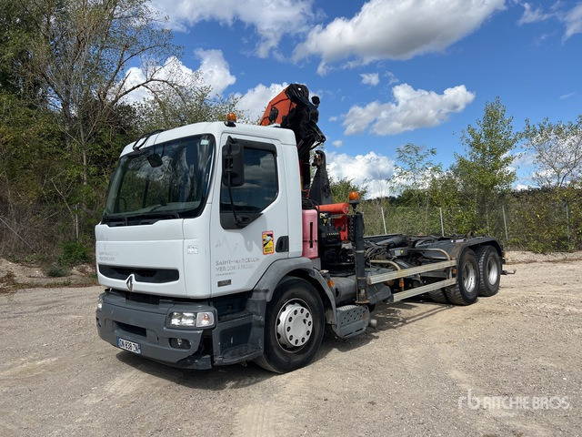 2006 Renault Premium 320DdCi 6x2 Camion Ampliroll Avec Grue ... Roll-Off Truck - Крюковой мультилифт: фото 1 2006 Renault Premium 320DdCi 6x2 Camion Ampliroll Avec Grue ... Roll-Off Truck - Крюковой мультилифт: фото 1