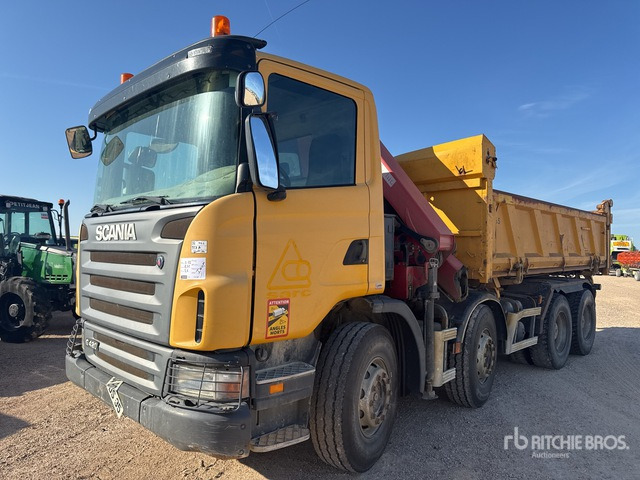 2009 Scania G420 2008 HMF 1720K2 3610 kg Articul ... Dump Truck with Crane - Самосвал, Автоманипулятор: фото 1 2009 Scania G420 2008 HMF 1720K2 3610 kg Articul ... Dump Truck with Crane - Самосвал, Автоманипулятор: фото 1