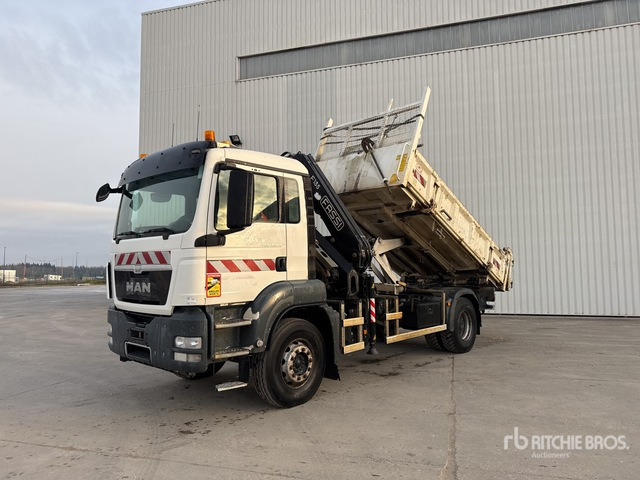 2014 MAN TGS18.360 2013 Fassi F135A 4450 kg on 4x2 ... Dump Truck with Crane - Самосвал: фото 2 2014 MAN TGS18.360 2013 Fassi F135A 4450 kg on 4x2 ... Dump Truck with Crane - Самосвал: фото 2