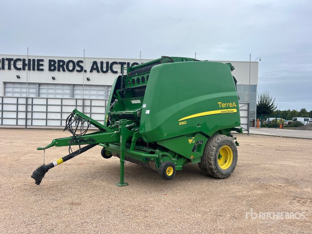 2017 John Deere 990 Presse A Balles Rondes 1 Essieu S/A Round Baler - Пресс-подборщик рулонный: фото 1 2017 John Deere 990 Presse A Balles Rondes 1 Essieu S/A Round Baler - Пресс-подборщик рулонный: фото 1