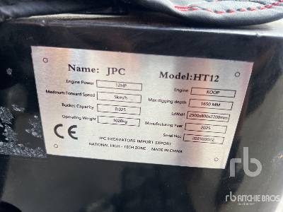 JPC HT12 Mini Pelle (Non Utilise) (Unused) - Мини-экскаватор: фото 5 JPC HT12 Mini Pelle (Non Utilise) (Unused) - Мини-экскаватор: фото 5