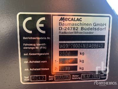 MECALAC MCL2 Chargeuse Compacte Sur Pneus (N ... - Мини-погрузчик с бортовым поворотом: фото 5 MECALAC MCL2 Chargeuse Compacte Sur Pneus (N ... - Мини-погрузчик с бортовым поворотом: фото 5