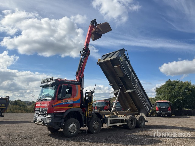 2018 Mercedes-Benz Arocs 8x4 Dump Truck with Crane - Самосвал: фото 2 2018 Mercedes-Benz Arocs 8x4 Dump Truck with Crane - Самосвал: фото 2