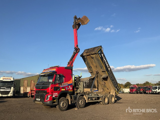 2018 Volvo FMX 8x4 Twin-Steer Sleeper Dump Truck with Crane - Самосвал: фото 1 2018 Volvo FMX 8x4 Twin-Steer Sleeper Dump Truck with Crane - Самосвал: фото 1