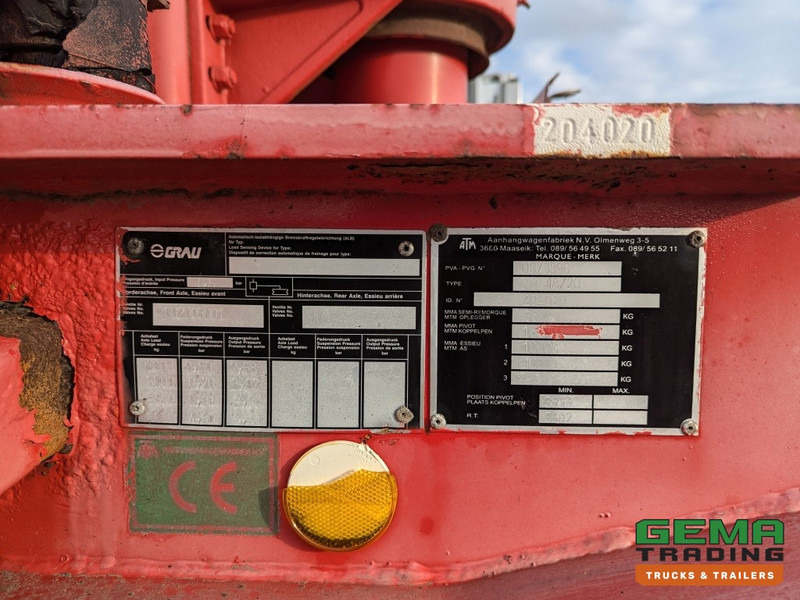 Полуприцеп-контейнеровоз/ Сменный кузов ATM BM18 20 2Axle MB DiscBrakes - 20FT Tipper / Kiepchassis (O2087): фото 17