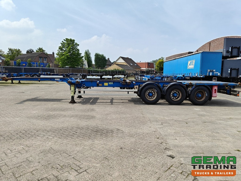 Полуприцеп-контейнеровоз/ Сменный кузов Krone SDC 27 3 assen BPW - DrumBrakes - 5340KG - 2x 20FT 1x 30FT 1x40FT - NL kenteken: фото 15