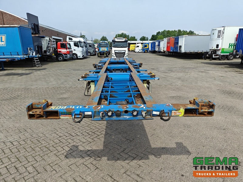 Полуприцеп-контейнеровоз/ Сменный кузов Krone SDC 27 3 assen BPW - DrumBrakes - 5340KG - 2x 20FT 1x 30FT 1x40FT - NL kenteken: фото 6