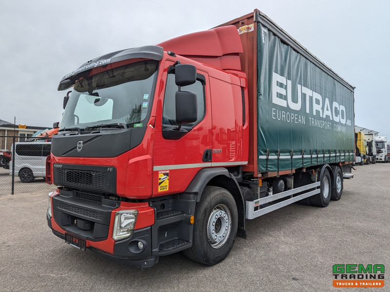 Volvo FE 320 6x2 Slaapcab Euro6 - BDF / SchuifzeilenBak 7.6M + Laadklep 1500KG - Rongpotten/Rongen - Тентованный грузовик: фото 1 Volvo FE 320 6x2 Slaapcab Euro6 - BDF / SchuifzeilenBak 7.6M + Laadklep 1500KG - Rongpotten/Rongen - Тентованный грузовик: фото 1