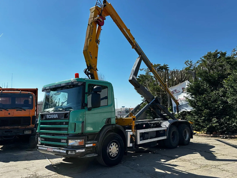 Scania P114-380 6X2 Ampirol + Heila 13000 5T Crane Manual Gear - Грузовик-контейнеровоз/ Сменный кузов: фото 2 Scania P114-380 6X2 Ampirol + Heila 13000 5T Crane Manual Gear - Грузовик-контейнеровоз/ Сменный кузов: фото 2