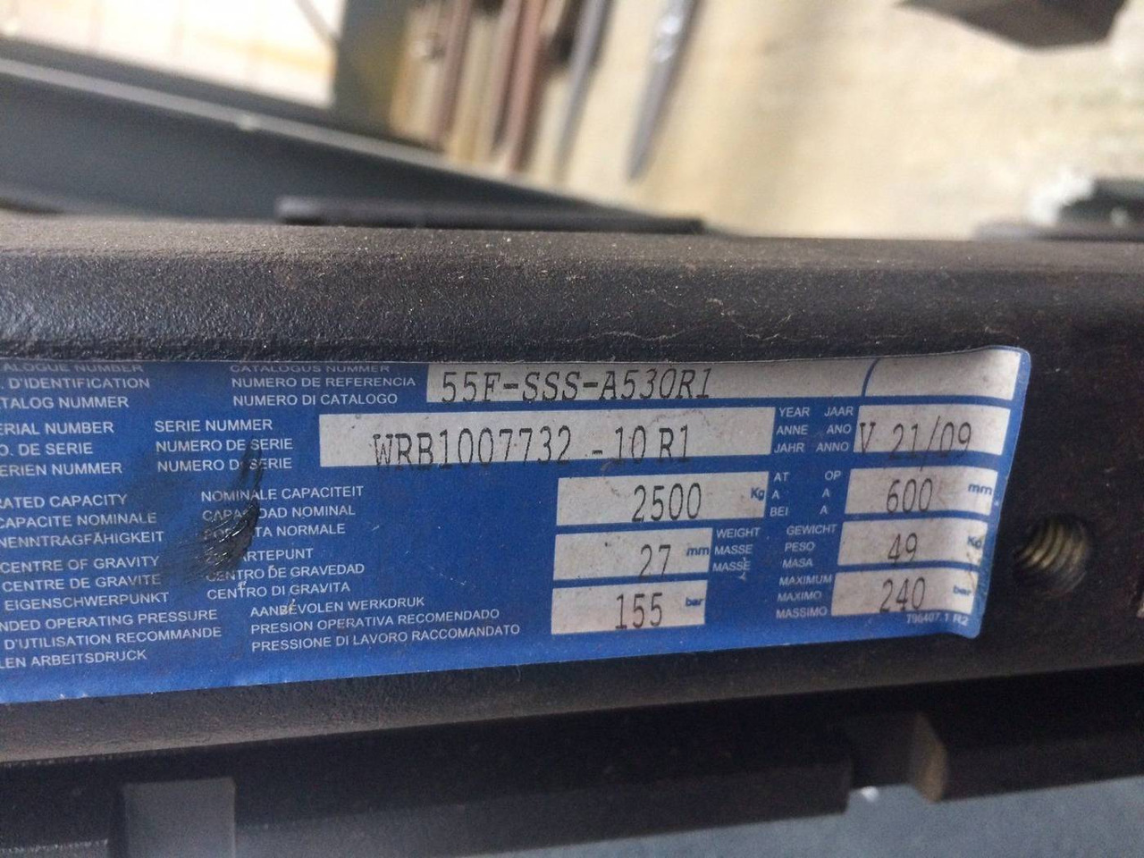 Cascade Sideshift 1400 mm - Навесное оборудование: фото 3 Cascade Sideshift 1400 mm - Навесное оборудование: фото 3