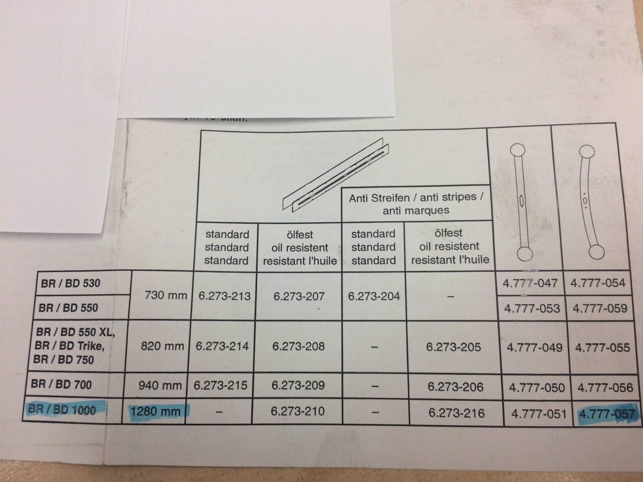 Suction bar curved, 1280mm - Запчасти для Оборудования для клининга: фото 4 Suction bar curved, 1280mm - Запчасти для Оборудования для клининга: фото 4