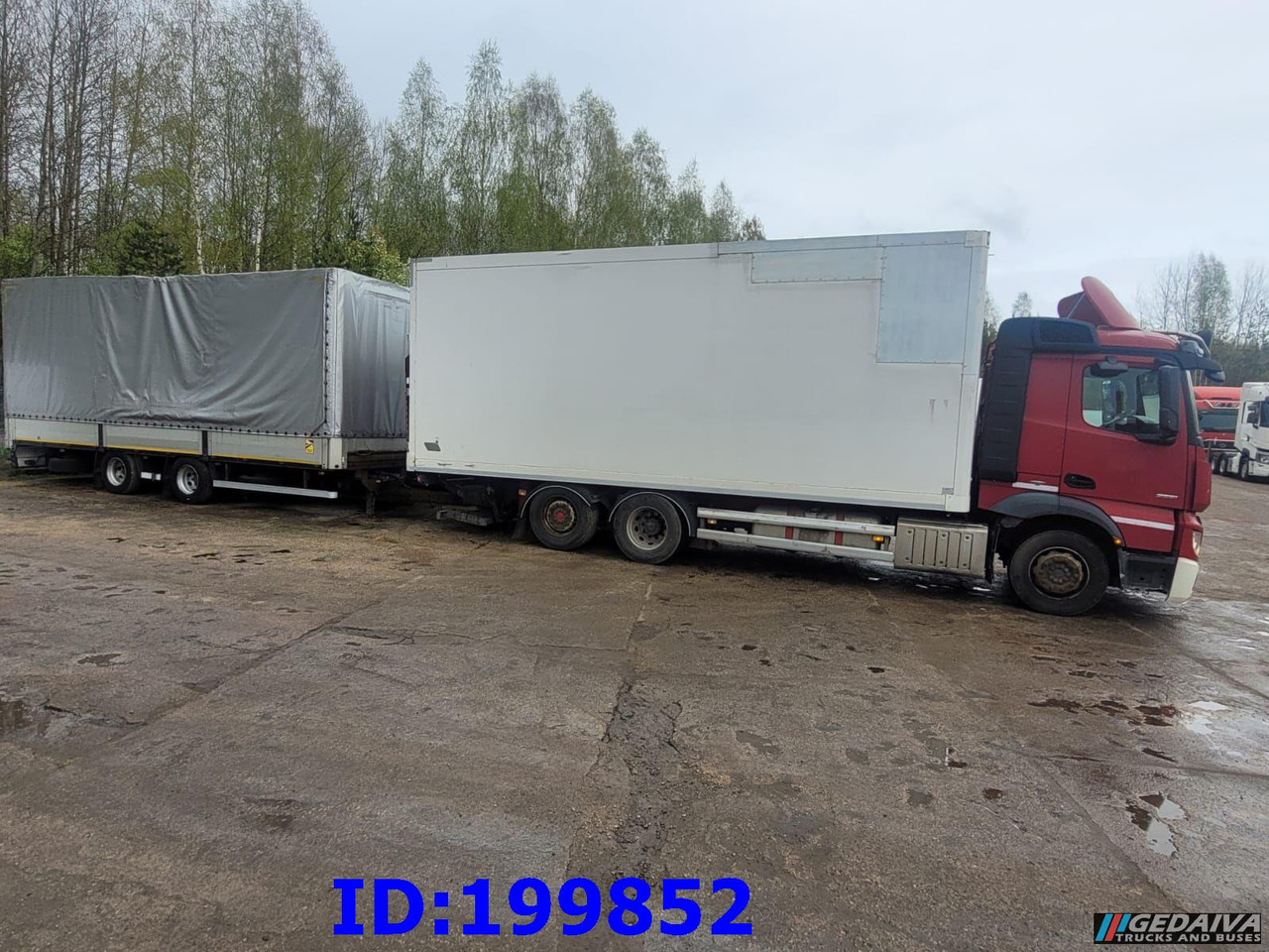 MERCEDES-BENZ Actros 2551 6x2 Euro5 + tilt trailer - Грузовик с закрытым кузовом: фото 2 MERCEDES-BENZ Actros 2551 6x2 Euro5 + tilt trailer - Грузовик с закрытым кузовом: фото 2