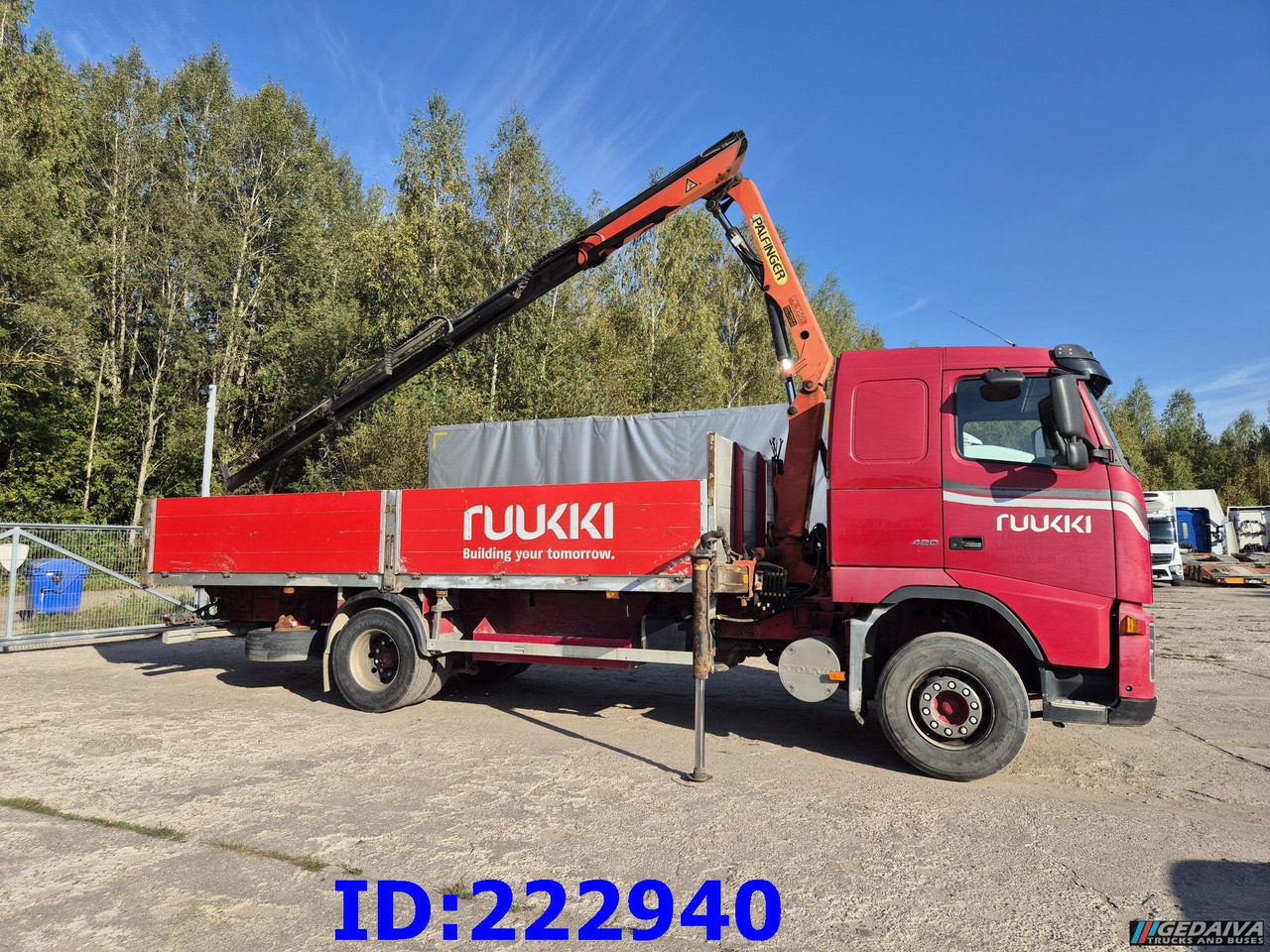 VOLVO FH12 420HP + Crane Palfinger PK9501 - Грузовик бортовой/ Платформа: фото 4 VOLVO FH12 420HP + Crane Palfinger PK9501 - Грузовик бортовой/ Платформа: фото 4