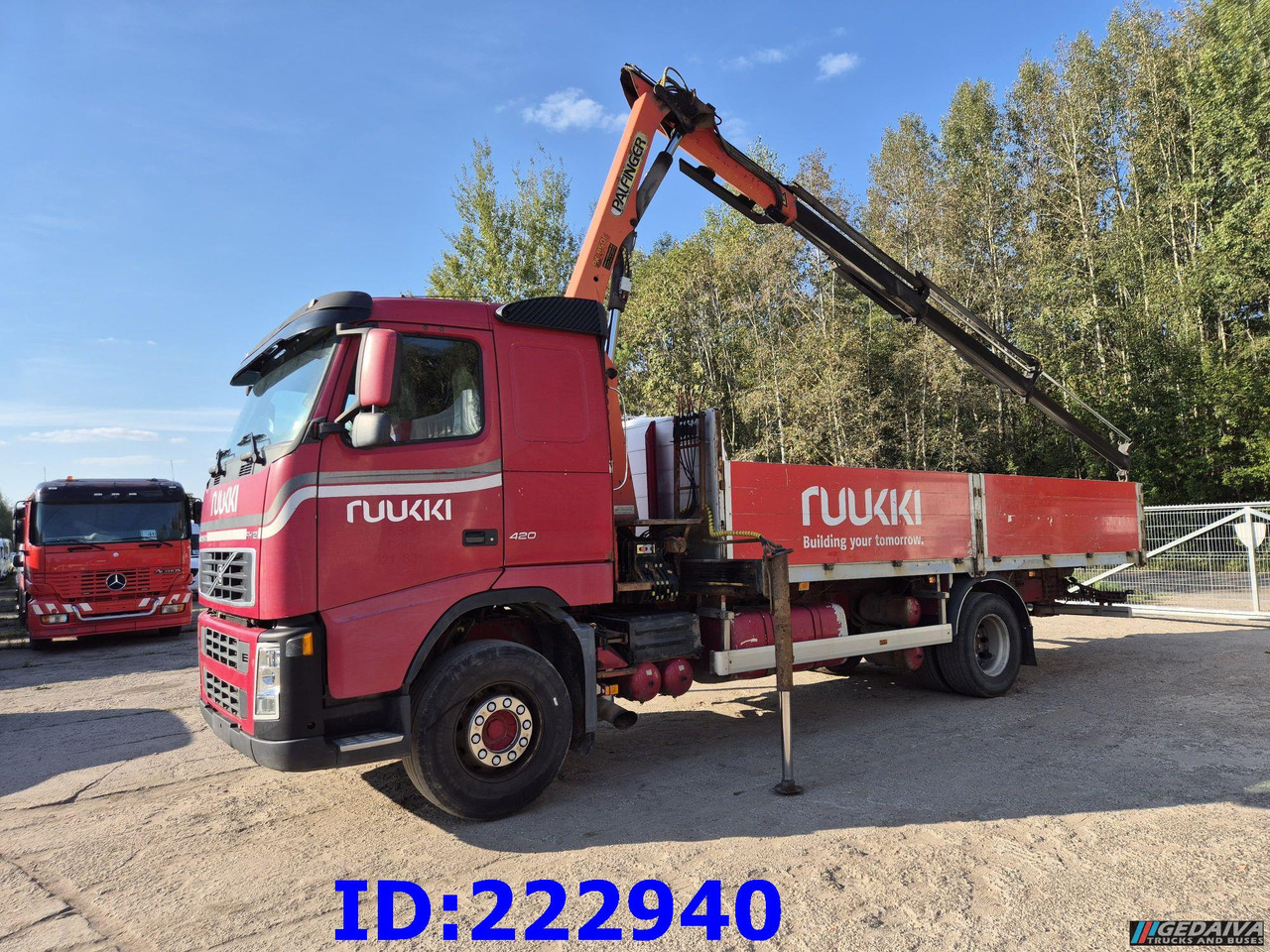 VOLVO FH12 420HP + Crane Palfinger PK9501 - Грузовик бортовой/ Платформа: фото 1 VOLVO FH12 420HP + Crane Palfinger PK9501 - Грузовик бортовой/ Платформа: фото 1